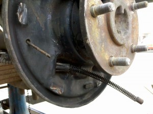 Scout II rear emergency brake cable