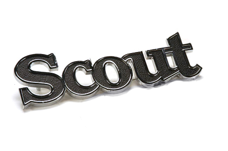 Scout II Rear Side Emblem, New