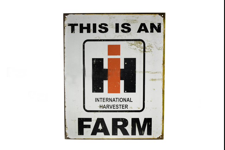 Sign - "THIS IS AN IH FARM"