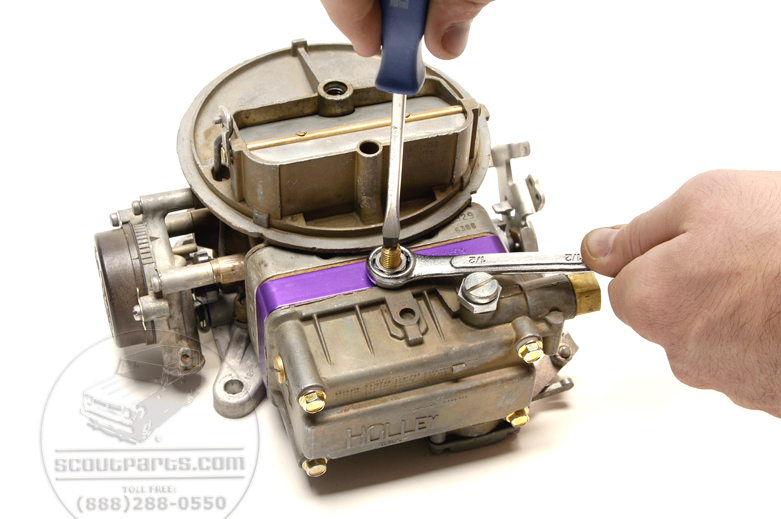 Scout II Metering Block For V8 Carburetors