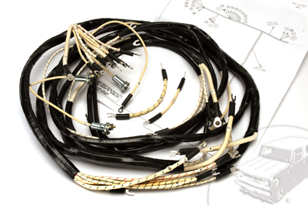 WIring Harness, 1950-1952 Model L-110 And L-120 Dash, Engine And Headlight Harness