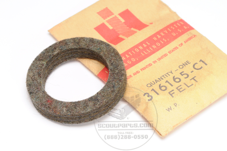Scout 80, Scout 800 Seal - Felt Transfer Case Output - New Old Stock