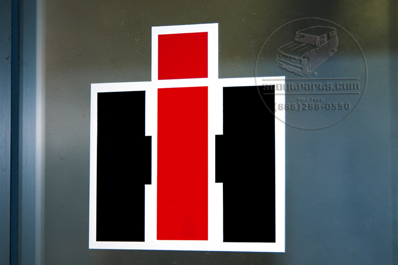 Scout II, Scout 80, Scout 800 Red White And Black Vinyl IH Decal