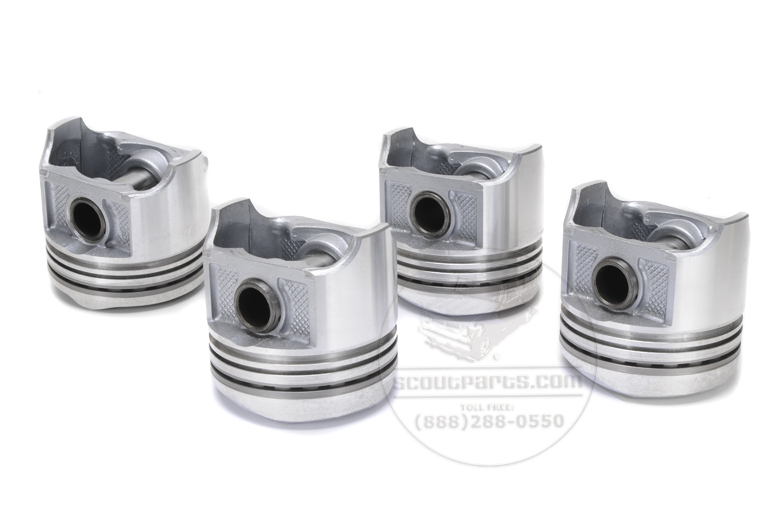 Scout II, Scout 800 Set Of 4 Pistons For 152CI And 304 CI Motors