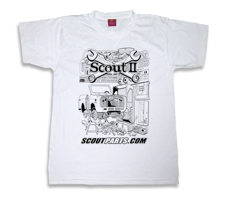Scout II "In The Garage" Tee Shirt - Art By Chris Fox