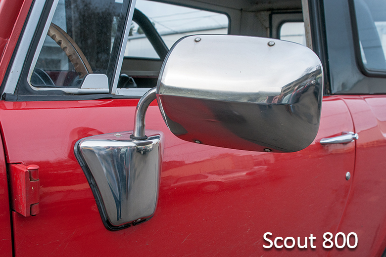 Scout II Aero Side View Mirror - Chrome