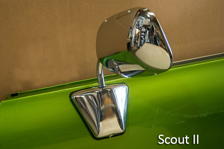 Scout II Mirror Side View Mirror  Aero - Chrome