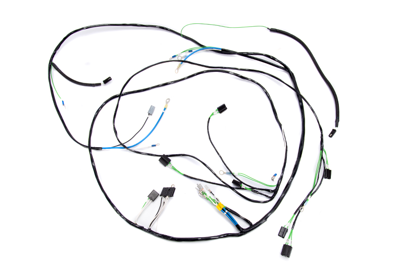 Scout 800 Wiring Harness  Headlight/Engine  1969 To 1971  V8 Engine