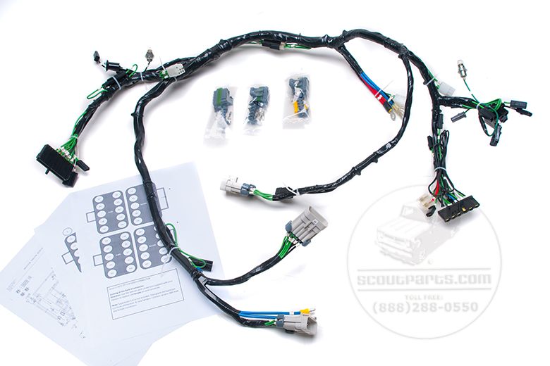 Scout II Under Dash Wiring Harness 1971 -77 NEW - International Scout