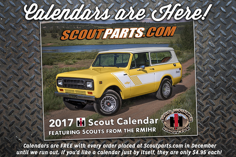 Scout II, Scout 80, Scout 800 2017 IH Scoutparts.com Calendar - Sold Out