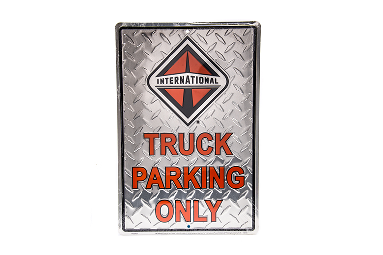International  "Truck Parking Only" Metal Sign