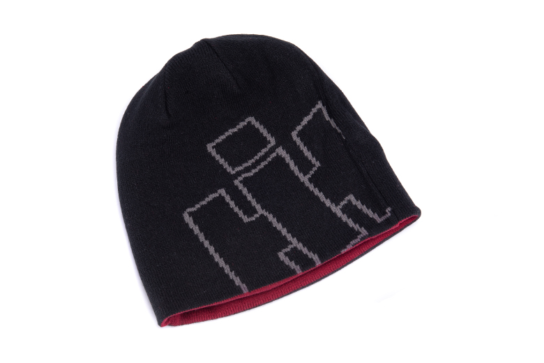 Reversible Red and Black IH Beanie Hat, Cap
