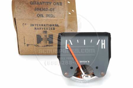 Scout II Oil Gauge  - New Old Stock