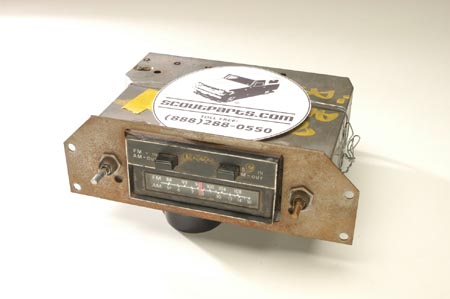 Scout II Radio Tape Player 8 Track - ,  Knobs not included.
