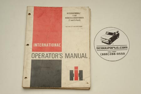 Operators Manual - 1190 Mower-Conditioner