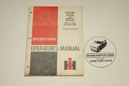 Operators Manual - Vibra Time And Vibra Shank Cultivators