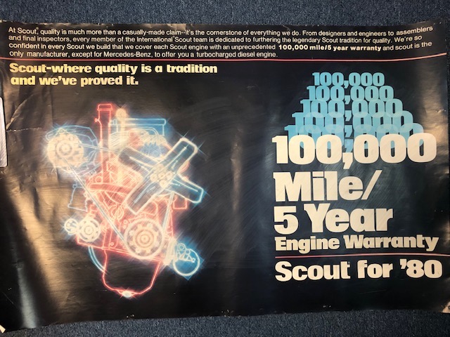 Scout II, Scout Terra, Scout Traveler poster - 100K 5year- vintage ad   24"x36"