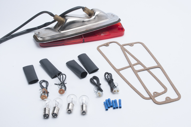 Scout II Tail Light Rebuild Kit -  Early Kit Does NOT Include Chrome Tail Light. Made Before March 1978
