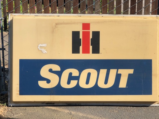 Scout II, Scout 800 Sign Dealer - Original Dealership Sign  Extremely Rare