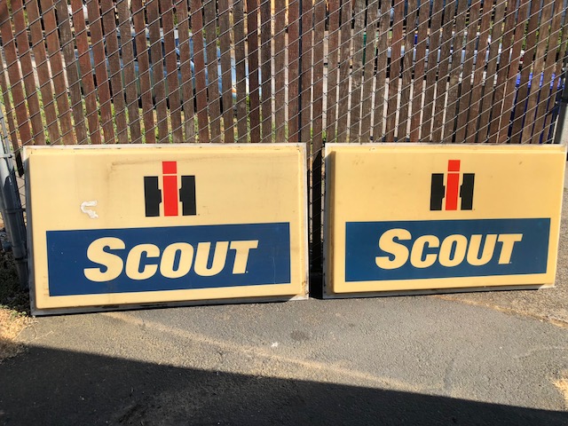 Scout II, Scout 800 Sign Dealer - Original Dealership Sign  Extremely Rare