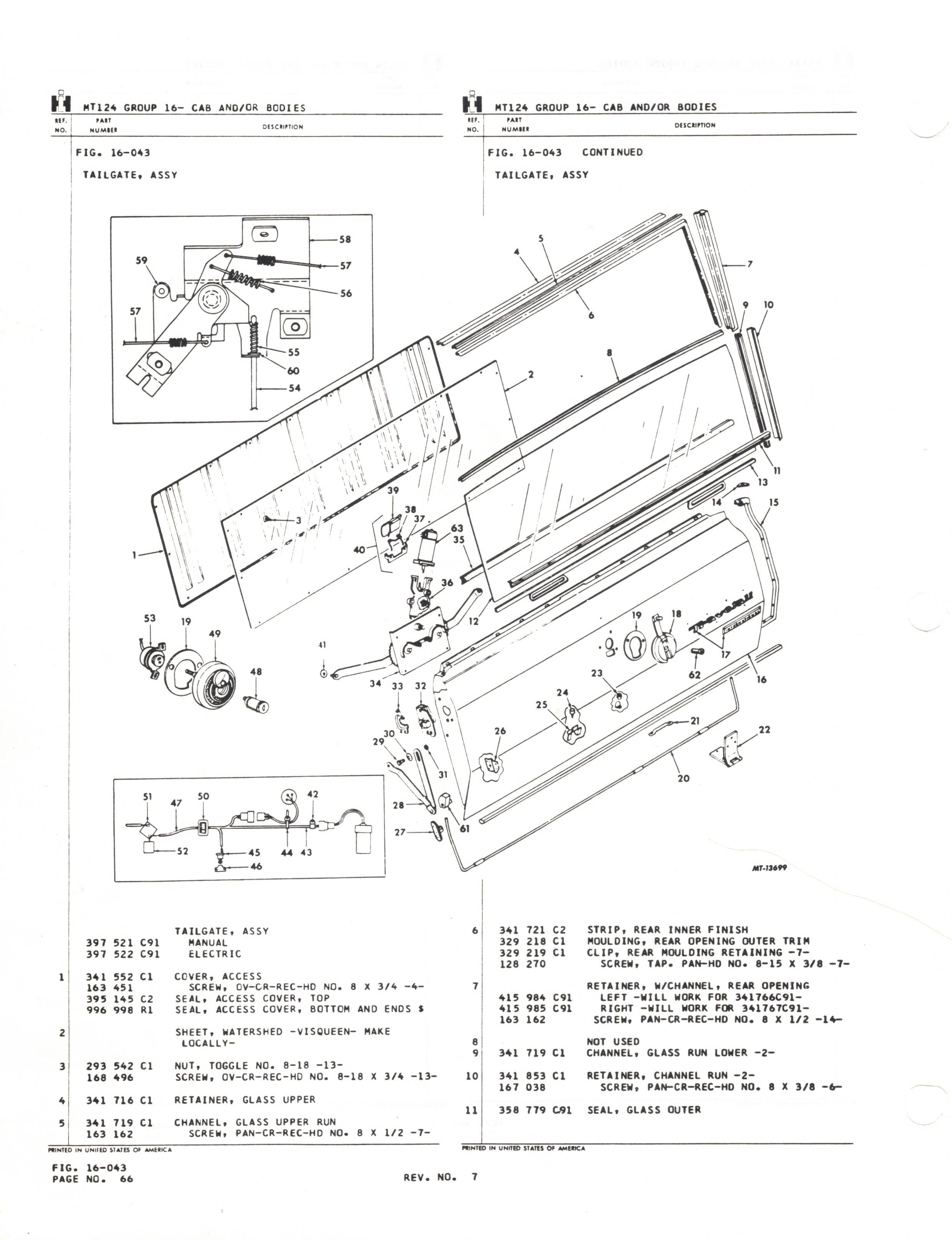 Tailgate Seal Kit For 69-72 Travellall