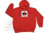 Red Hoodie Pull Over -IH Logo On Front
