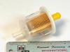 in line fuel filter - clear plastic
